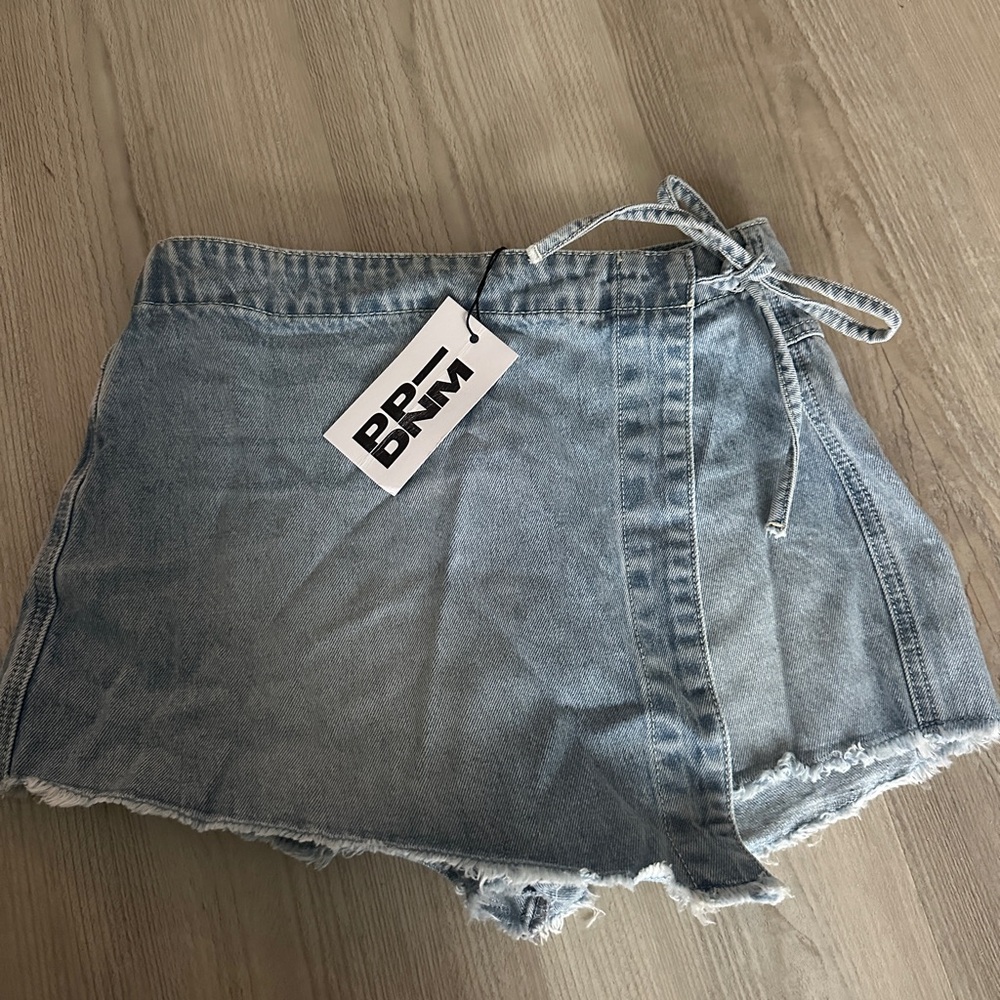 Princess Polly Light Blue Denim Mini Skirt